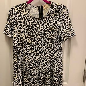 cheetah print zara trafa dress